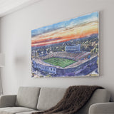 Arkansas Razorbacks War Memorial Stadium Watercolor, Sport Art Prints Fan Gift, Canvas Prints Wall Art Decor