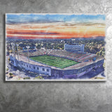 Arkansas Razorbacks War Memorial Stadium Watercolor, Sport Art Prints Fan Gift, Canvas Prints Wall Art Decor