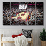 Arkansas Razorbacks Stadium Canvas Prints Bud Walton Arena Wall Art,Multi Panels B,Sport Stadium Art Prints, Fan Gift