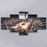Arkansas Razorbacks Stadium Canvas Prints Bud Walton Arena Wall Art,Multi Panels,Sport Stadium Art Prints, Fan Gift