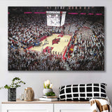 Arkansas Razorbacks Stadium Canvas Prints Bud Walton Arena Wall Art,Sport Stadium Art Prints, Fan Gift, Wall Decor