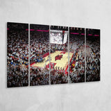 Arkansas Razorbacks Stadium Canvas Prints Bud Walton Arena Wall Art,Multi Panels B,Sport Stadium Art Prints, Fan Gift
