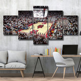 Arkansas Razorbacks Stadium Canvas Prints Bud Walton Arena Wall Art,Multi Panels,Sport Stadium Art Prints, Fan Gift