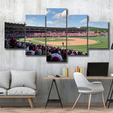 Arkansas Razorbacks Wall Art Baum Walker Stadium Canvas Prints,Multi Panels,Sport Stadium Art Prints, Fan Gift