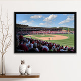 Arkansas Razorbacks Wall Art Baum Walker Stadium Framed Canvas Prints,Sport Stadium Art Prints, Fan Gift