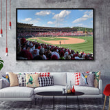 Arkansas Razorbacks Wall Art Baum Walker Stadium Framed Canvas Prints,Sport Stadium Art Prints, Fan Gift