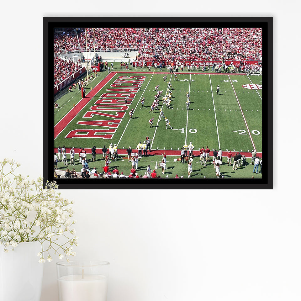 Arkansas Razorbacks Wall Art Donald W Reynolds Stadium,Sport Stadium Art Prints, Fan Gift