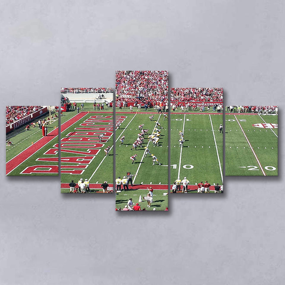 Arkansas Razorbacks Wall Art Donald W Reynolds Stadium,Multi Panels,Sport Stadium Art Prints, Fan Gift