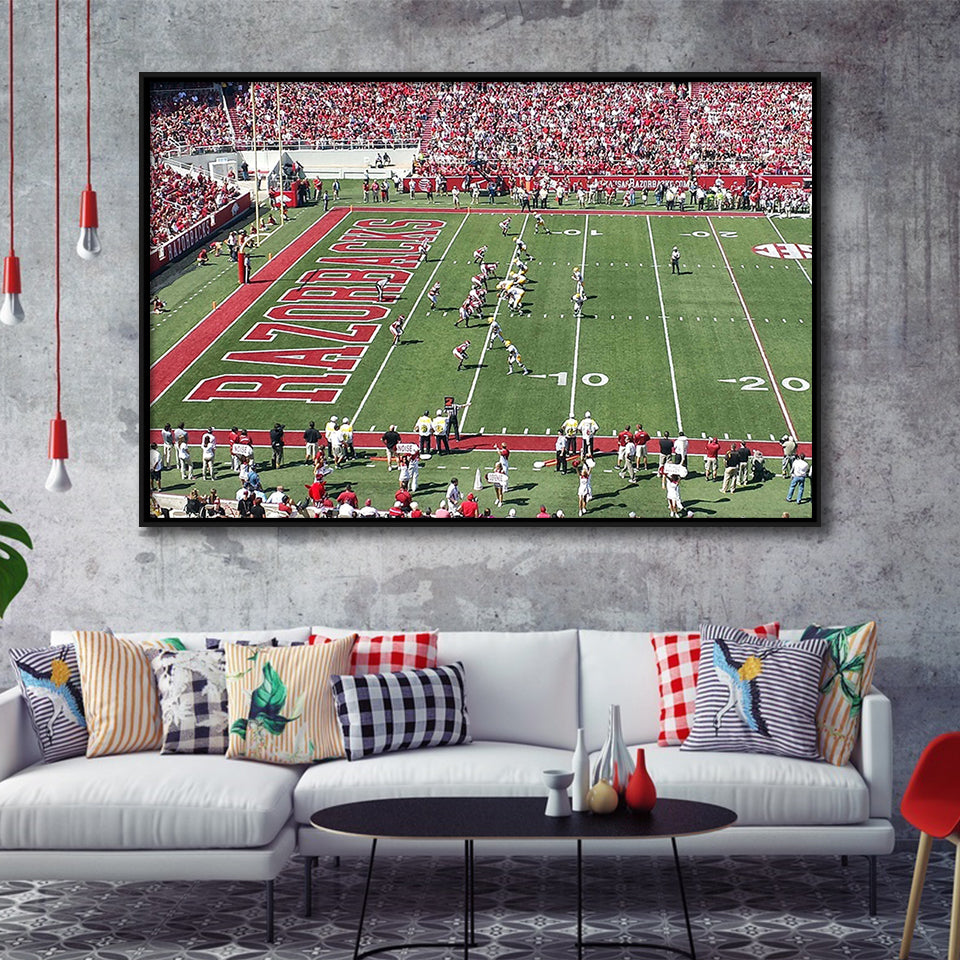 Arkansas Razorbacks Wall Art Donald W Reynolds Stadium,Sport Stadium Art Prints, Fan Gift
