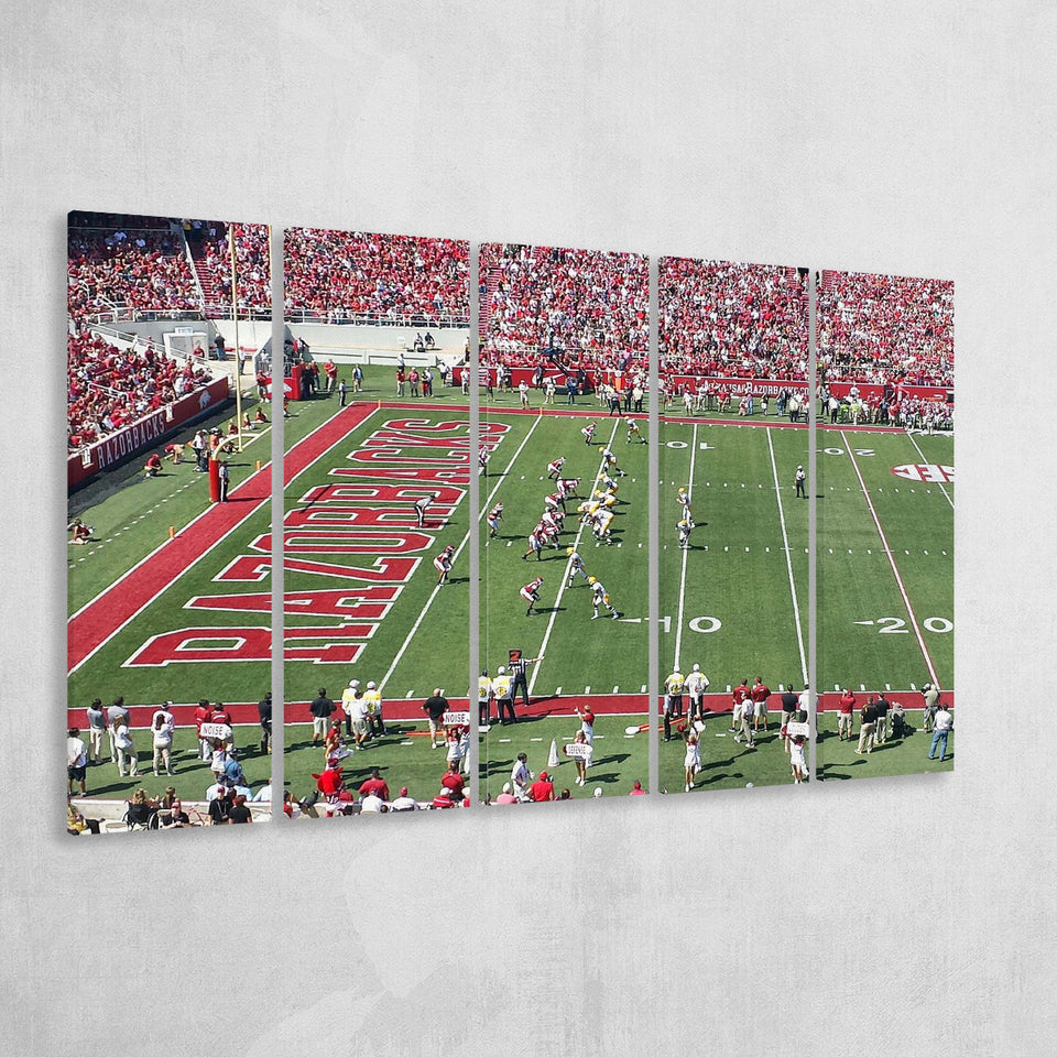 Arkansas Razorbacks Wall Art Donald W Reynolds Stadium,Multi Panels B,Sport Stadium Art Prints, Fan Gift