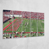 Arkansas Razorbacks Wall Art Donald W Reynolds Stadium,Multi Panels B,Sport Stadium Art Prints, Fan Gift