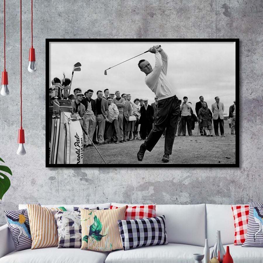 Arnold Palmer Golf Gifts For Men Black And Whitegolf Art Framed Art Prints Wall Decor - Painting Prints,Wall Art, Framed Picture