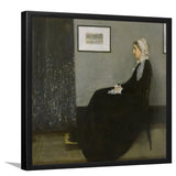 Arrangement In Grey And Black No. 1. The Artist'S Mother By James Abbot Mcneill WhistlerArt Print,Canvas Art,Frame Art,Plexiglass Cover