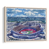 Arrowhead Stadium Chiefs Football Stadium Watercolor, Sport Art Prints Fan Gift, Framed Canvas Prints Wall Art Decor