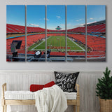 Arrowhead Stadium Canvas Prints Kansas City Chiefs Wall Art,Multi Panels B,Sport Stadium Art Prints, Fan Gift