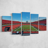 Arrowhead Stadium Canvas Prints Kansas City Chiefs Wall Art,Multi Panels,Sport Stadium Art Prints, Fan Gift
