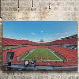 Arrowhead Stadium Canvas Prints Kansas City Chiefs Wall Art,Sport Stadium Art Prints, Fan Gift, Wall Decor