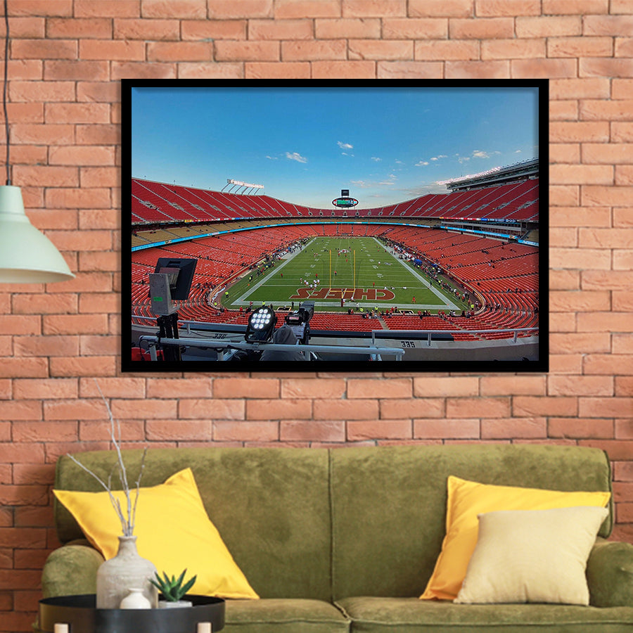 Arrowhead Stadium Art Prints Kansas City Chiefs Wall Art,Sport Stadium Art Prints, Fan Gift, Wall Decor