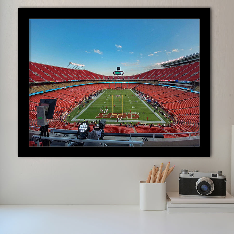 Arrowhead Stadium Art Prints Kansas City Chiefs Wall Art,Sport Stadium Art Prints, Fan Gift, Wall Decor