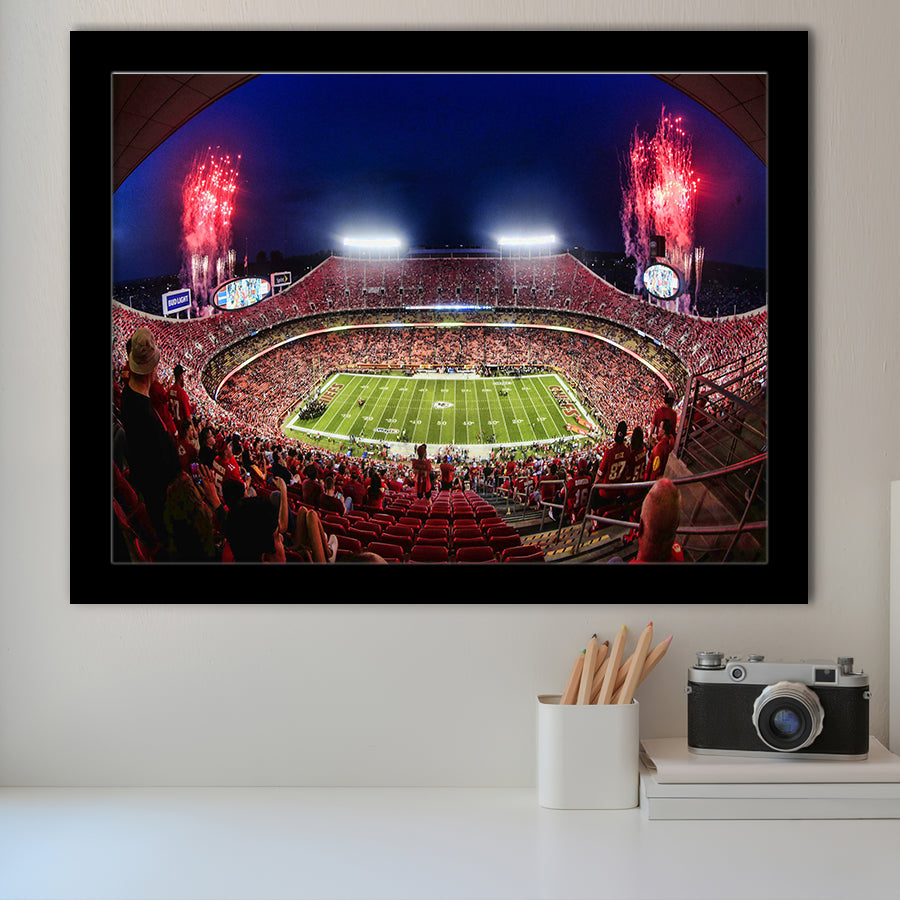 Arrowhead Stadium, Nfl, Kansas City Chiefs Stadium Art Prints Wall Decor - Painting Prints, Wall Art, Fan Gift, For Sale