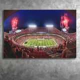 Arrowhead Stadium, Nfl, Kansas City Chiefs Stadium Canvas Prints Wall Art - Painting Canvas, Wall Decor, Fan Gift, Art Prints