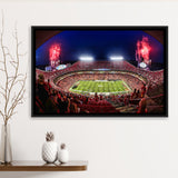 Arrowhead Stadium, Nfl, Kansas City Chiefs Stadium Framed Canvas Prints Wall Art - Painting Canvas, Wall Decor,Floating Frame