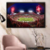 Arrowhead Stadium, Nfl, Kansas City Chiefs Stadium Framed Canvas Prints Wall Art - Painting Canvas, Wall Decor,Floating Frame