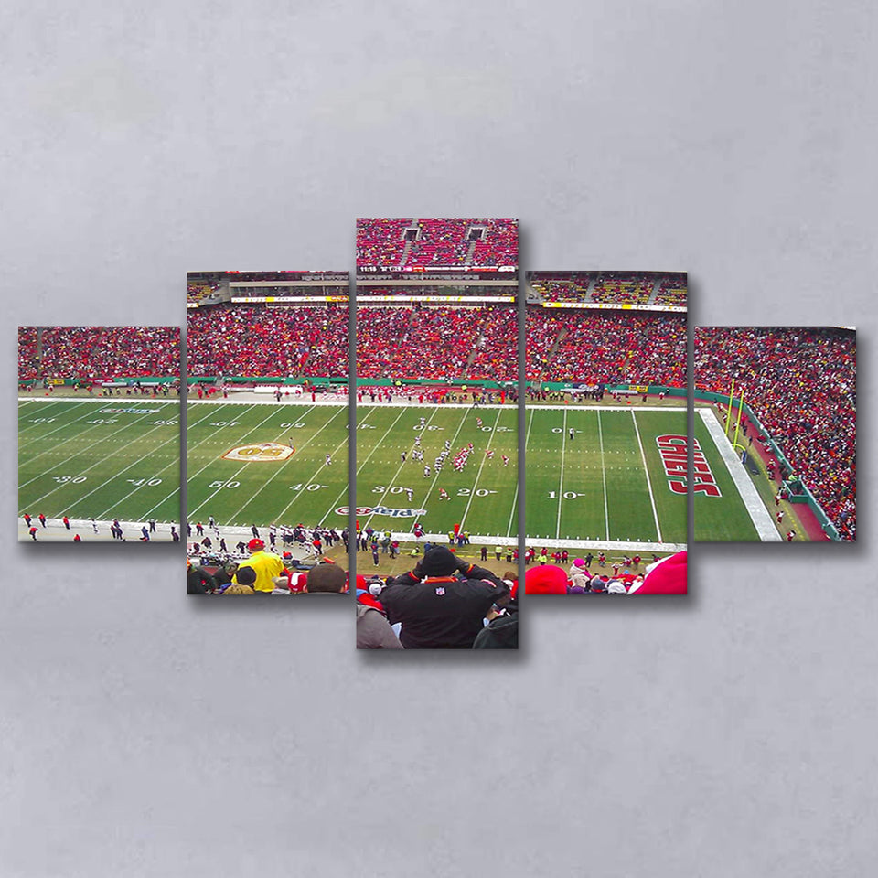 Arrowhead Stadium, Stadium Canvas, Sport Art, Large Canvas, Multi Panels, Canvas Prints Wall Art Decor