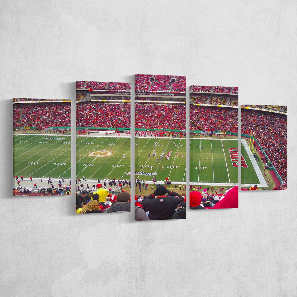 Arrowhead Stadium, Stadium Canvas, Sport Art, Large Canvas, Multi Panels, Canvas Prints Wall Art Decor