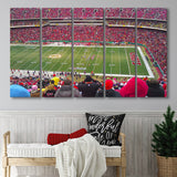 Arrowhead Stadium, Stadium Canvas, Sport Art, Gift for him, Multi Panels B, Canvas Prints Wall Art Decor