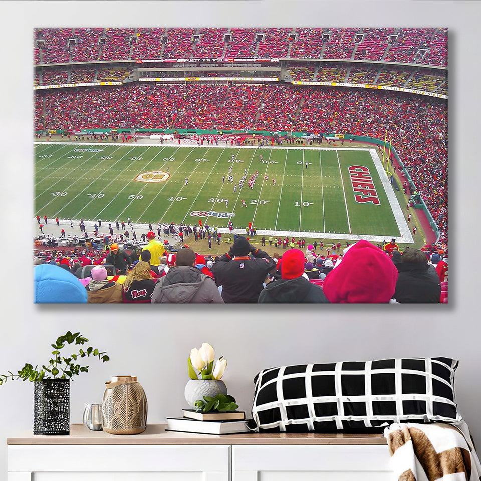 Arrowhead Stadium, Stadium Canvas, Sport Art, Gift for him, Fan Gift, Canvas Prints Wall Art Decor