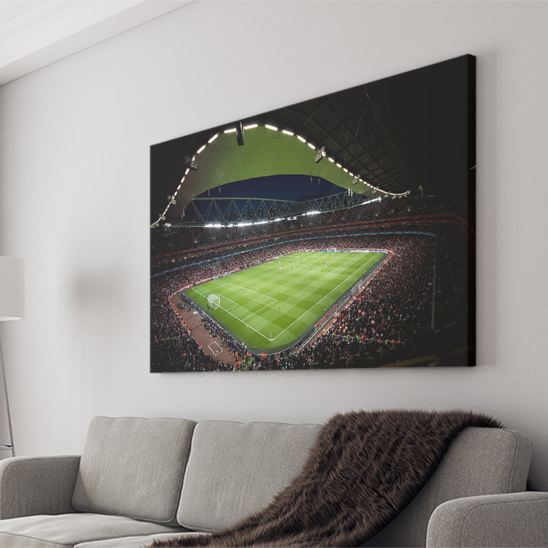 Arsenal Emirates Stadium at Night, Stadium Canvas, Sport Art, Gift for him, Fan Gift, Canvas Prints Wall Art Decor