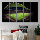 Arsenal Emirates Stadium at Night, Stadium Canvas, Sport Art, Gift for him, Multi Panels B, Canvas Prints Wall Art Decor