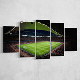 Arsenal Emirates Stadium at Night, Stadium Canvas, Sport Art, Large Canvas, Multi Panels, Canvas Prints Wall Art Decor