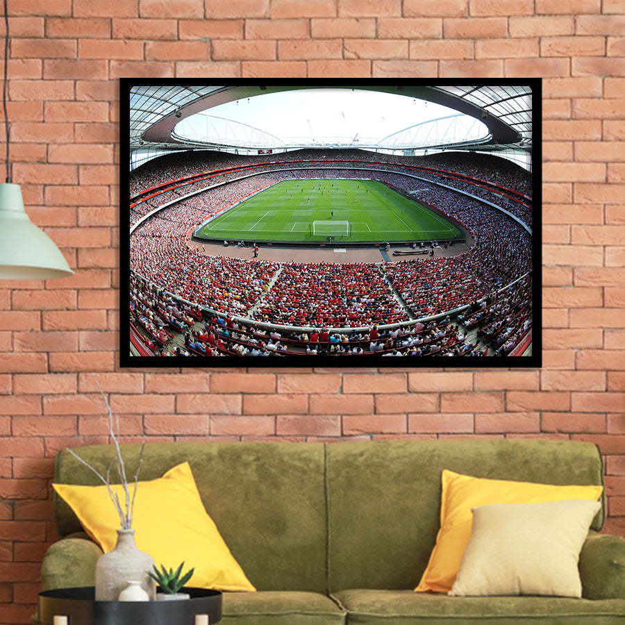 Arsenal Football Stadium in London, Stadium Canvas, Sport Art, Gift for him, Framed Art Prints Wall Art Decor, Framed Picture