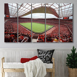 Arsenal in Emirates Stadium, Stadium Canvas, Sport Art, Gift for him, Multi Panels B, Canvas Prints Wall Art Decor