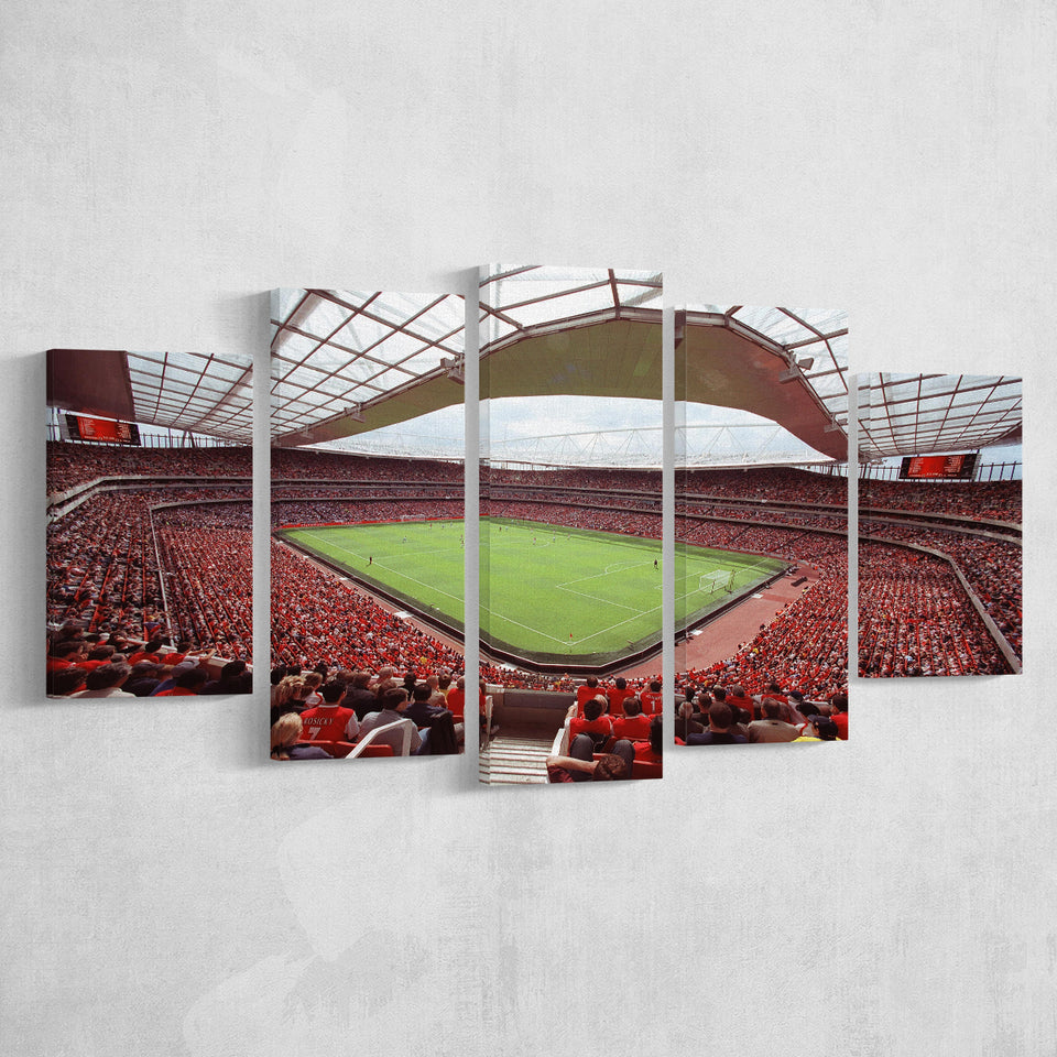 Arsenal in Emirates Stadium, Stadium Canvas, Sport Art, Large Canvas, Multi Panels, Canvas Prints Wall Art Decor