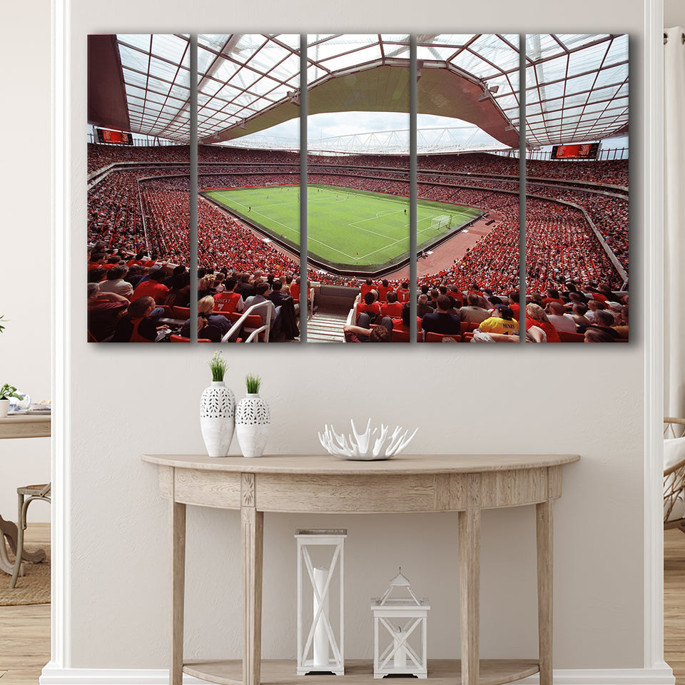 Arsenal in Emirates Stadium, Stadium Canvas, Sport Art, Gift for him, Multi Panels B, Canvas Prints Wall Art Decor