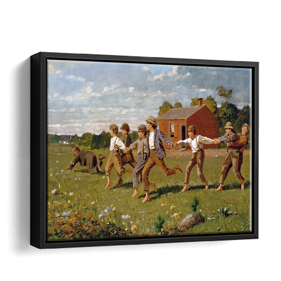 Art Prints Of Snap The Whip Canvas Wall Art - Canvas Print, Framed Canvas, Painting Canvas