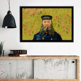 Art The Postman By Vincent Van Gogh Framed Canvas Wall Art - Framed Prints, Canvas Prints, Prints for Sale, Canvas Painting