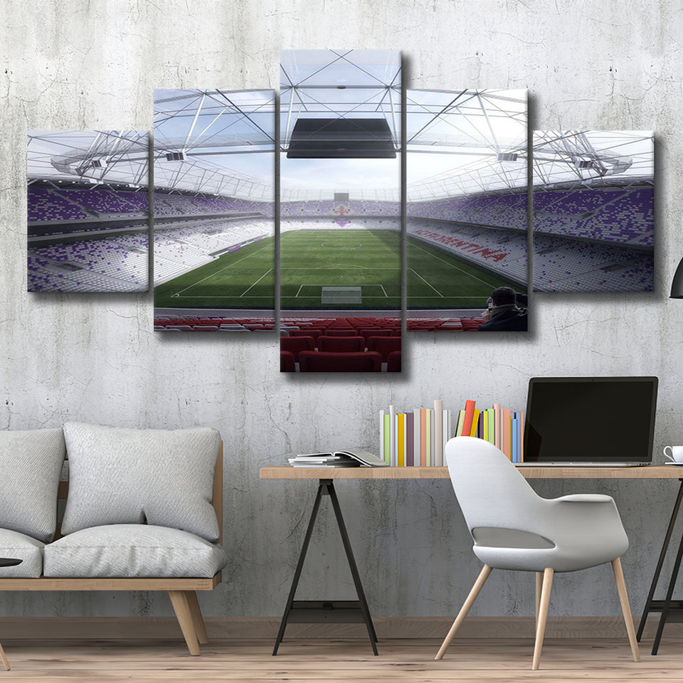Artemio Franchi Stadium in Italy, Stadium Canvas, Sport Art, Large Canvas, Multi Panels, Canvas Prints Wall Art Decor