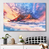 Artwork Sky Mountains Clouds  Canvas Prints Wall Art - Painting Canvas, Wall Decor, Canvas Art, For Sale