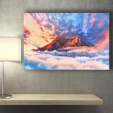 Artwork Sky Mountains Clouds  Canvas Prints Wall Art - Painting Canvas, Wall Decor, Canvas Art, For Sale