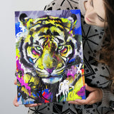 As Brave As Tiger Animal Wildlife Canvas Prints Wall Art Decor - Painting Canvas, Home Decor, Art Print, Art For Sale