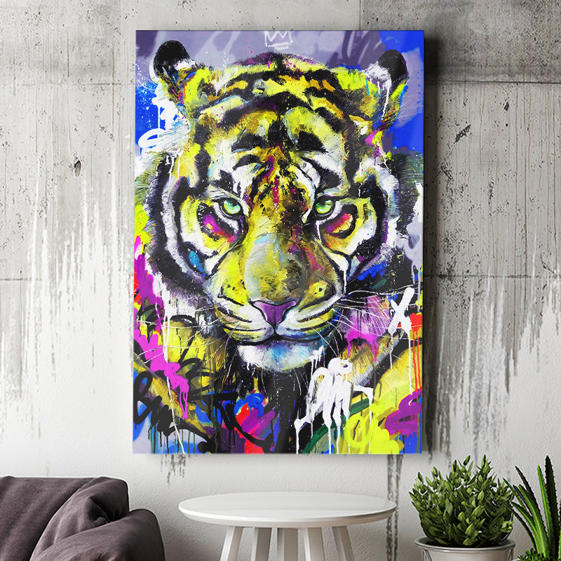 As Brave As Tiger Animal Wildlife Canvas Prints Wall Art Decor - Painting Canvas, Home Decor, Art Print, Art For Sale