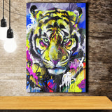 As Brave As Tiger Animal Wildlife Canvas Prints Wall Art Decor - Painting Canvas, Home Decor, Art Print, Art For Sale