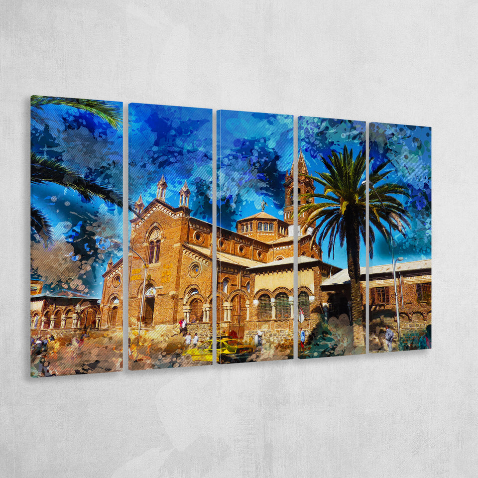 Asmara 5 Piece B Canvas Prints Wall Art Decor, Multi Panels,Large Canvas, Home Decor