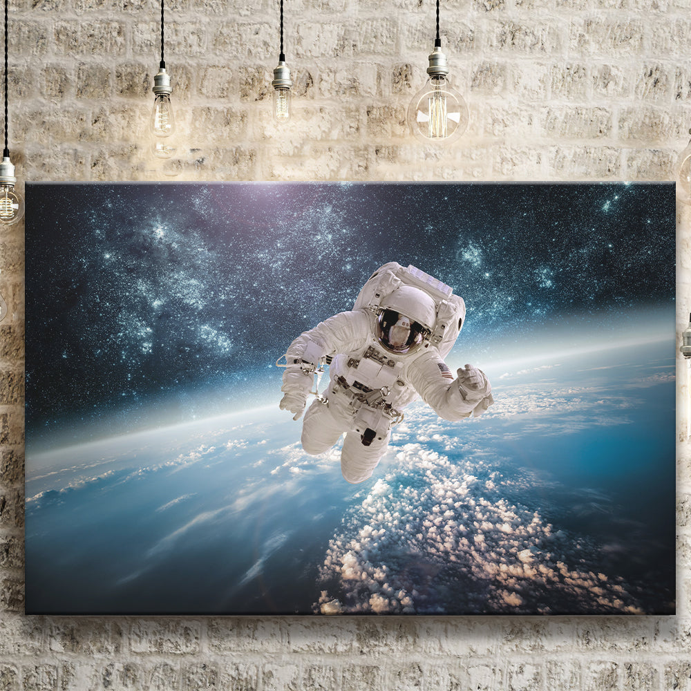 Astronaut In Outer Space Canvas Prints Wall Art - Painting Canvas, Hom ...