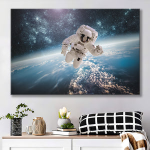 Astronaut In Outer Space Canvas Prints Wall Art - Painting Canvas, Home Wall Decor, Painting Prints, For Sale