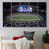 At And T Stadium, Stadium Canvas, Sport Art, Gift for him,100 Multi Panels B, Canvas Prints Wall Art Decor